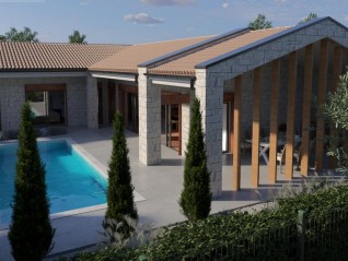 GRAĐEVINSKO ZEMLJIŠTE S PROJEKTOM ZA MODERNU ISTARSKU VILU, Buje (27760)